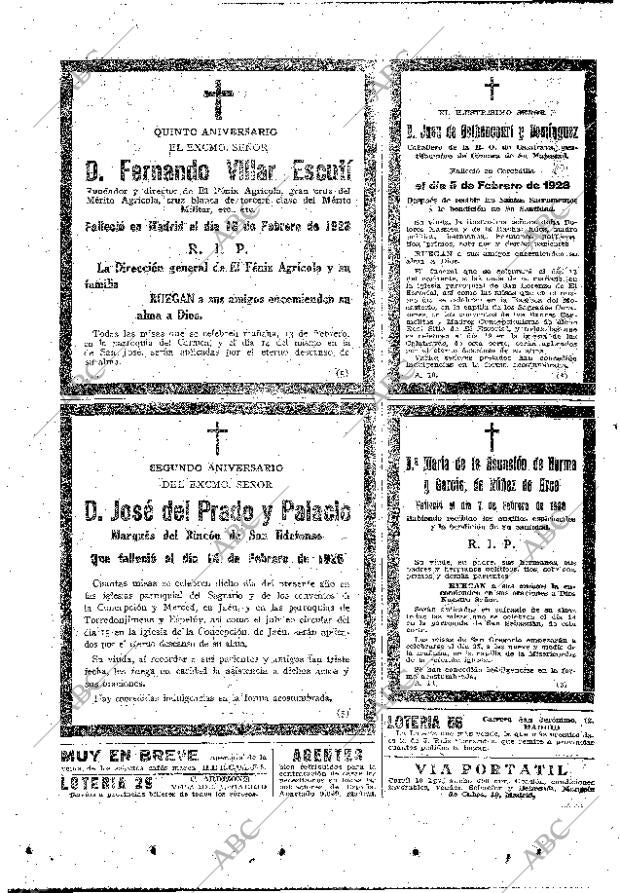 ABC MADRID 12-02-1928 página 56