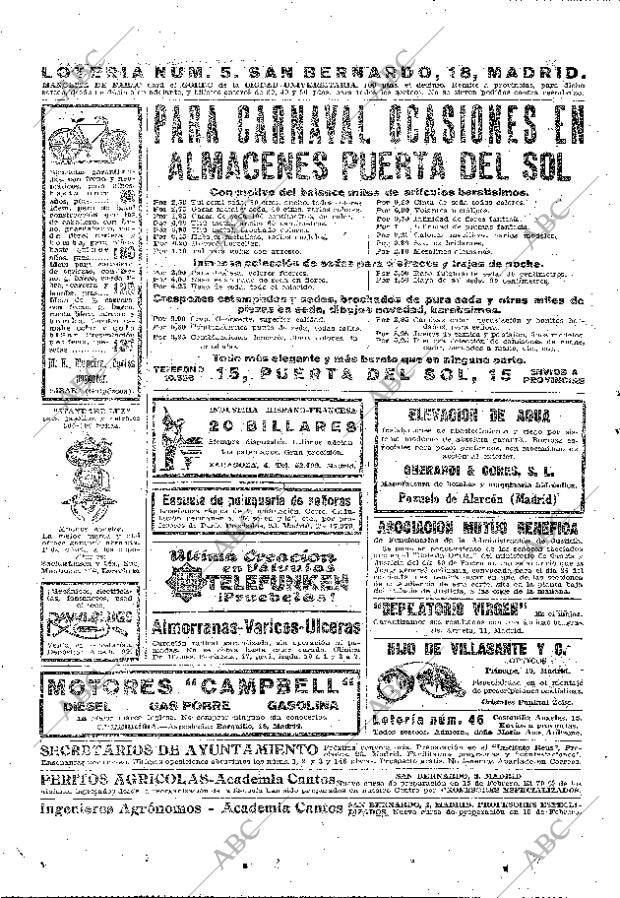 ABC MADRID 12-02-1928 página 58