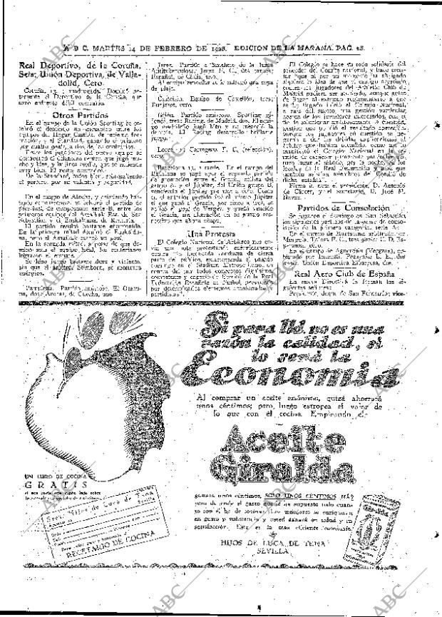 ABC MADRID 14-02-1928 página 18