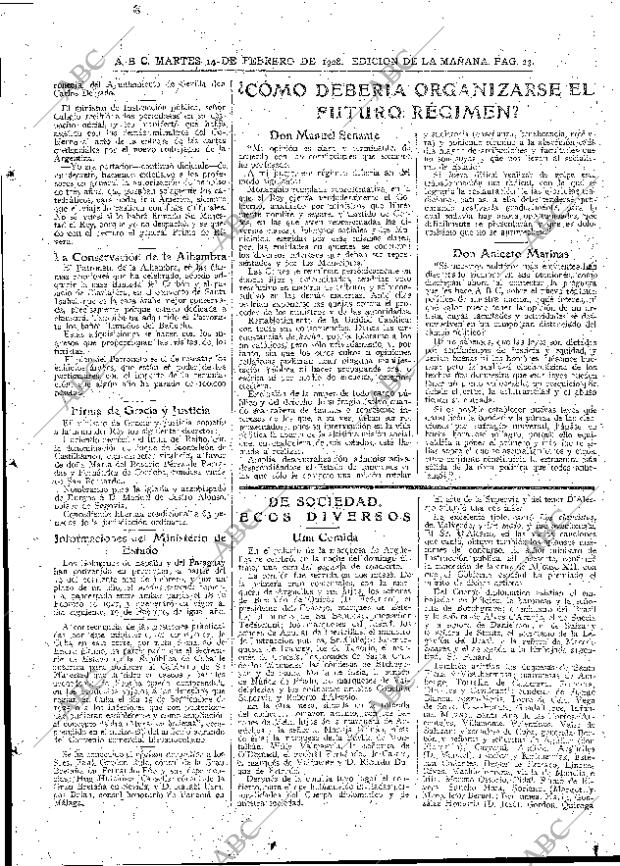 ABC MADRID 14-02-1928 página 23
