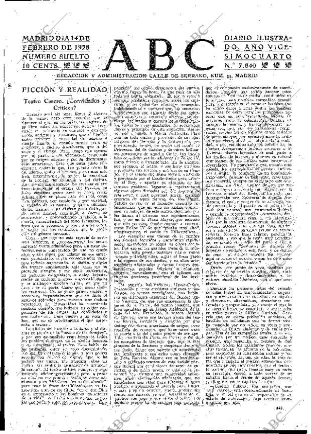 ABC MADRID 14-02-1928 página 3