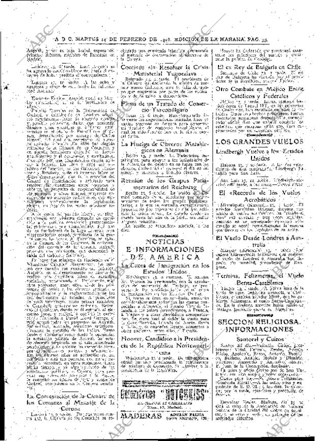 ABC MADRID 14-02-1928 página 35