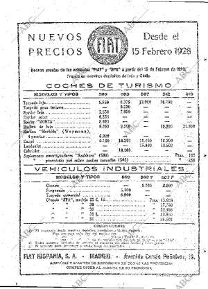 ABC MADRID 15-02-1928 página 16