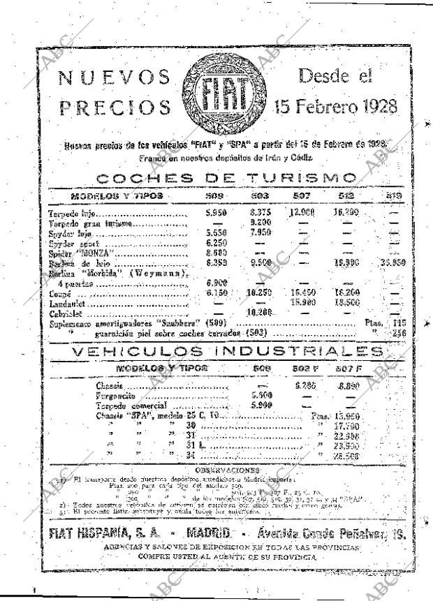 ABC MADRID 15-02-1928 página 16