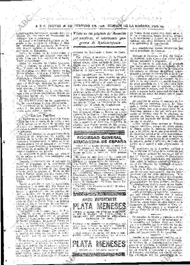 ABC MADRID 16-02-1928 página 19