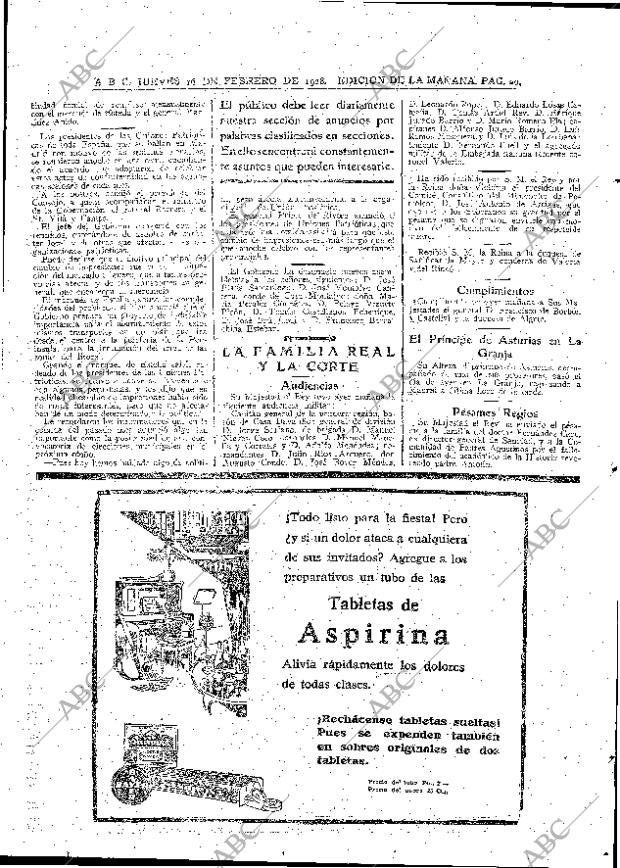ABC MADRID 16-02-1928 página 20