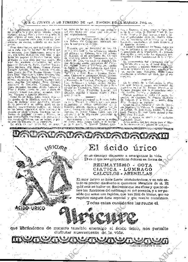 ABC MADRID 16-02-1928 página 22