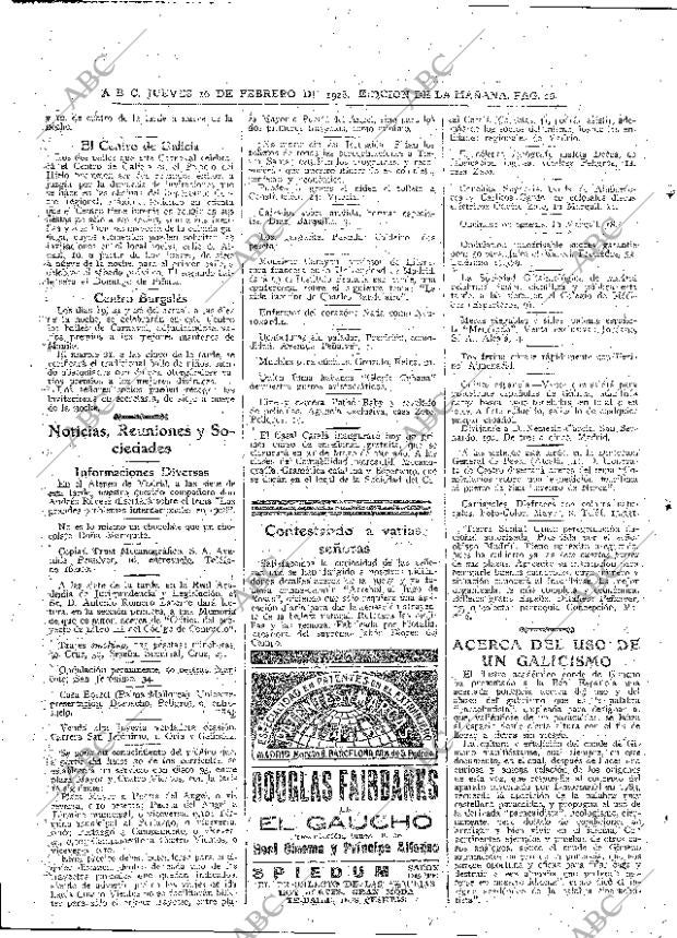 ABC MADRID 16-02-1928 página 26