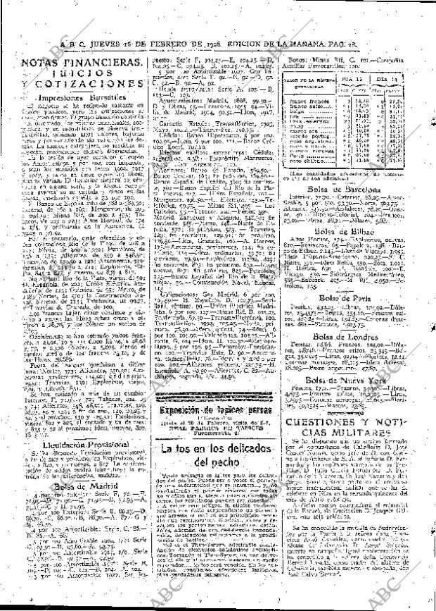ABC MADRID 16-02-1928 página 28