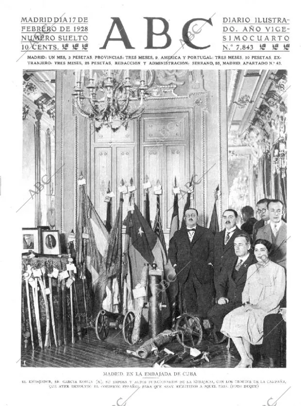 ABC MADRID 17-02-1928 página 1