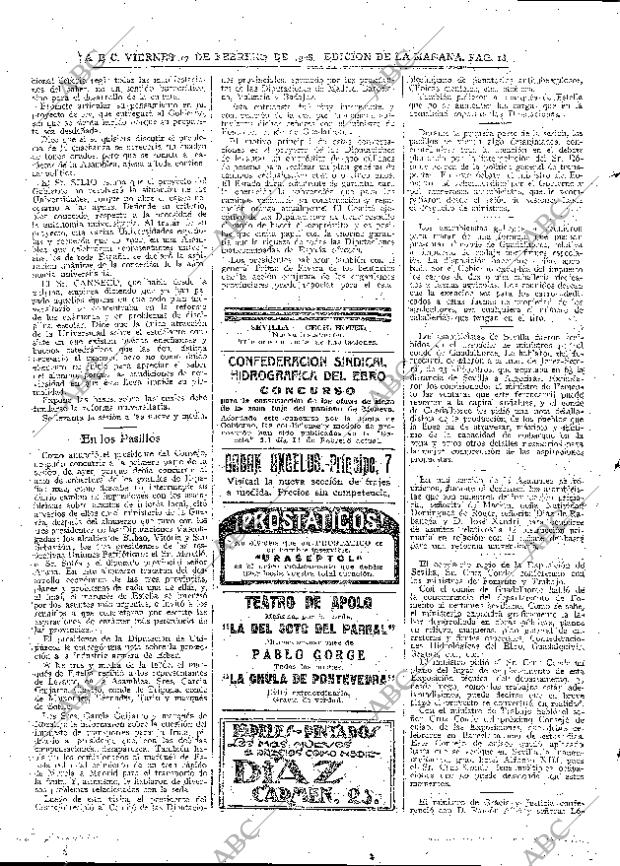 ABC MADRID 17-02-1928 página 18