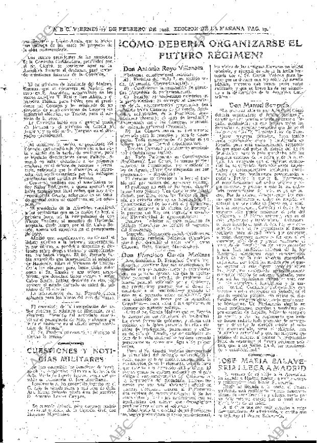 ABC MADRID 17-02-1928 página 19