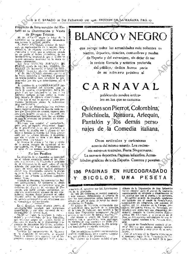 ABC MADRID 18-02-1928 página 17