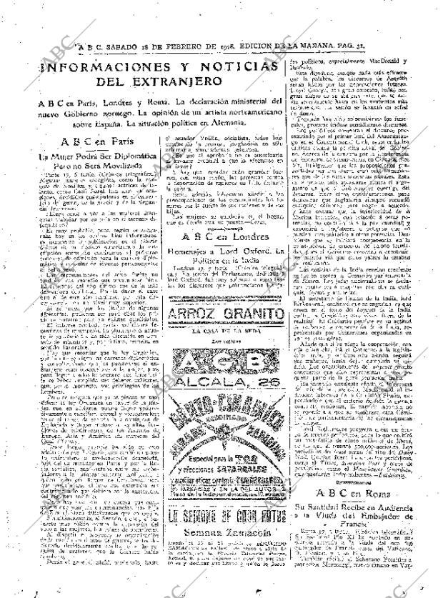 ABC MADRID 18-02-1928 página 31