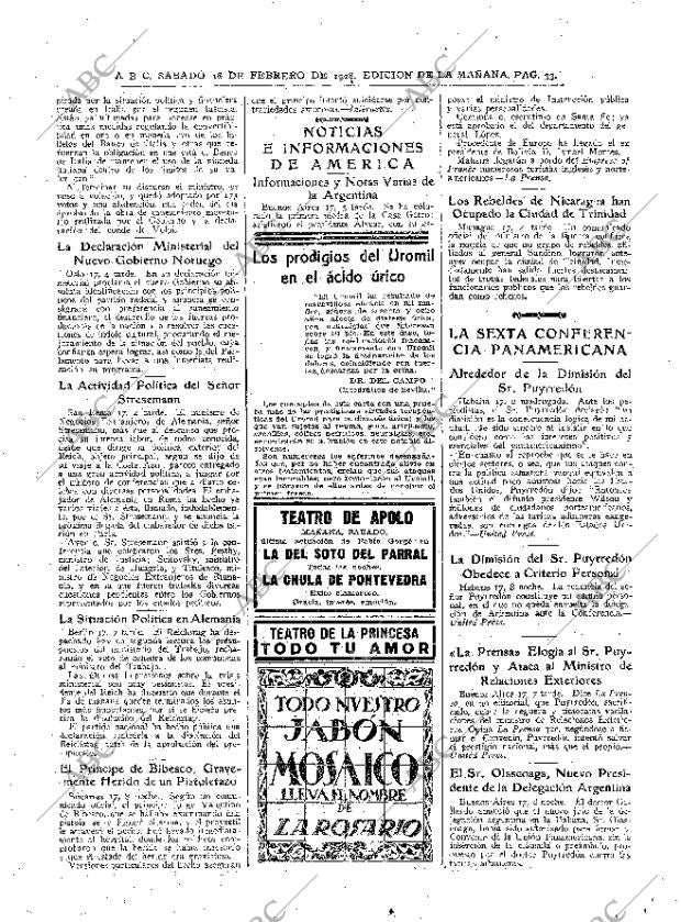 ABC MADRID 18-02-1928 página 33