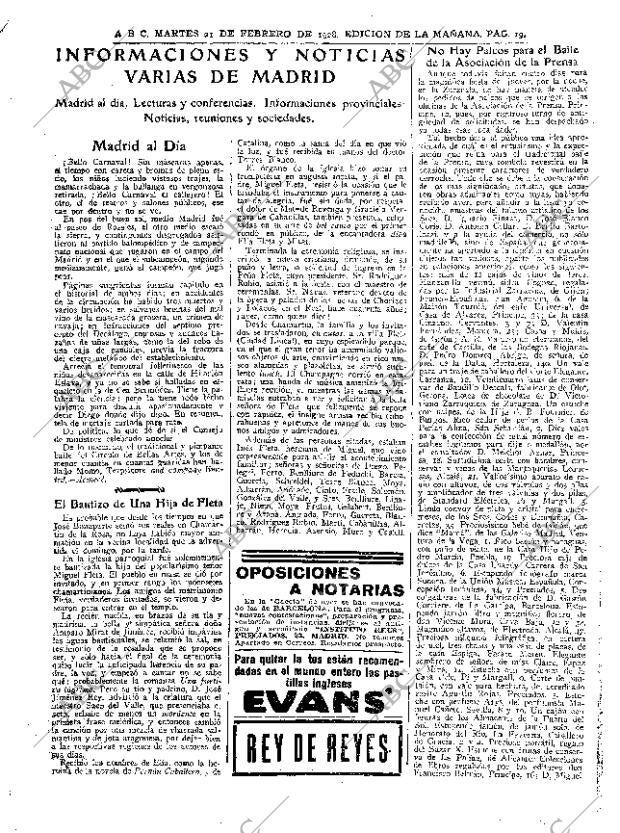 ABC MADRID 21-02-1928 página 19