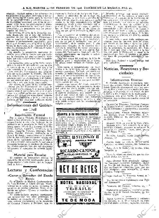 ABC MADRID 21-02-1928 página 22