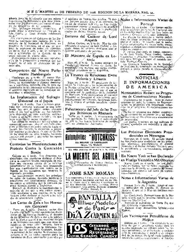 ABC MADRID 21-02-1928 página 34