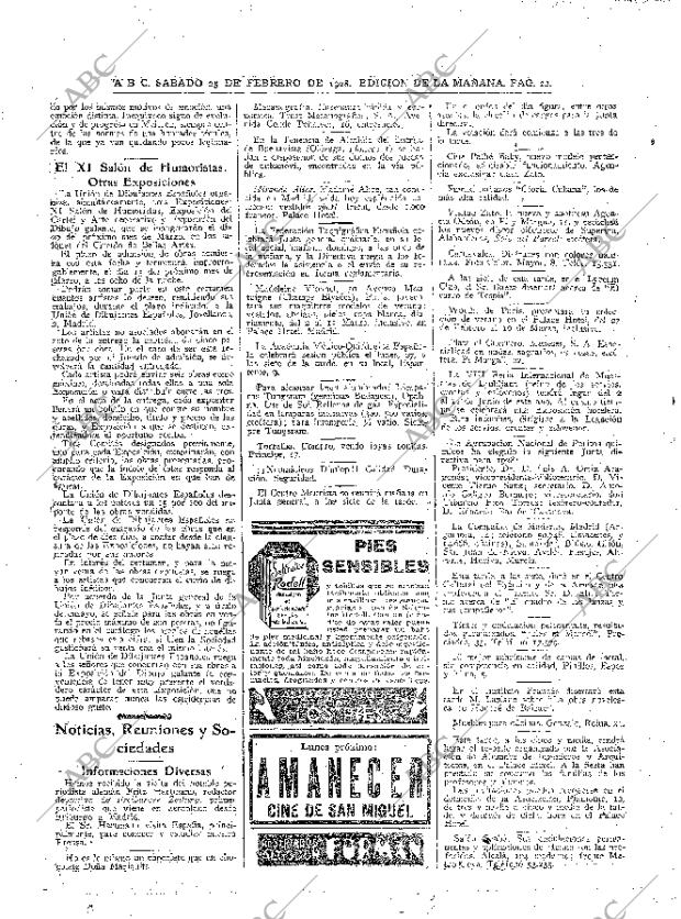 ABC MADRID 25-02-1928 página 22