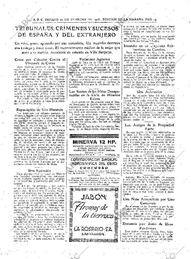 ABC MADRID 25-02-1928 página 25