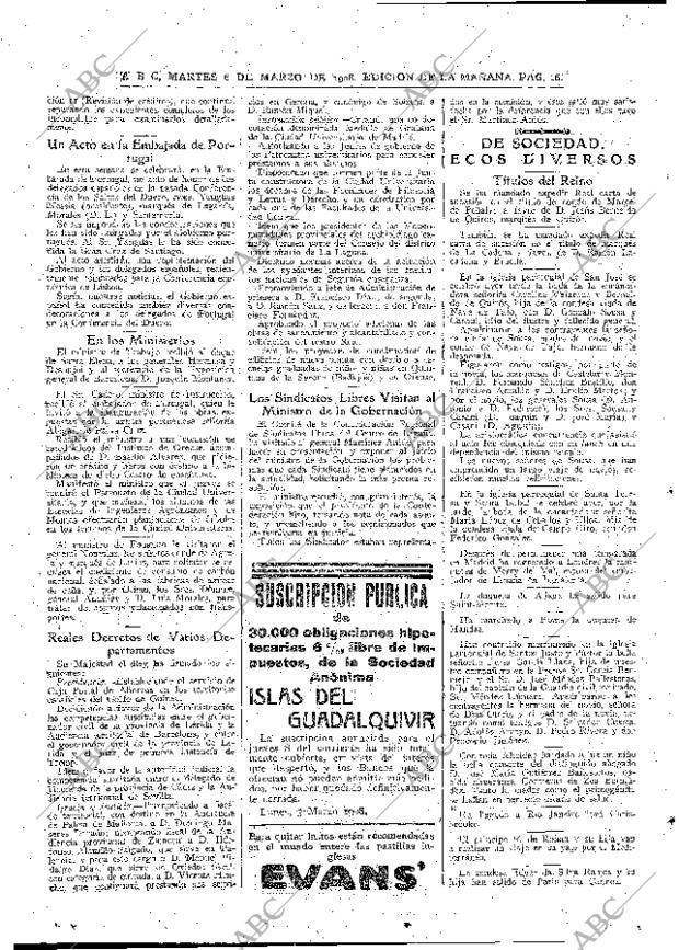 ABC MADRID 06-03-1928 página 16