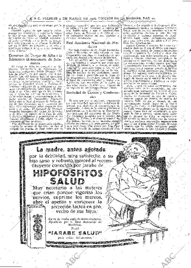 ABC MADRID 09-03-1928 página 20