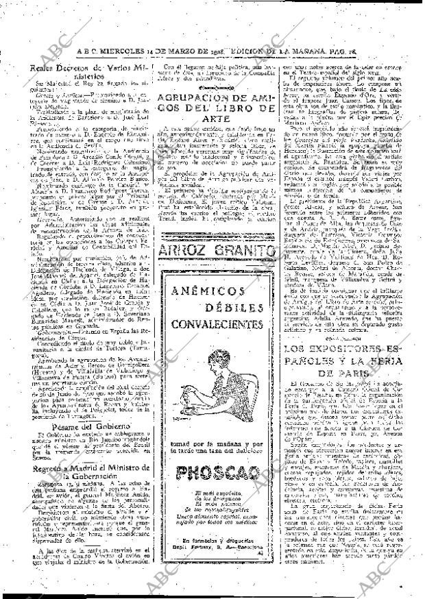 ABC MADRID 14-03-1928 página 18
