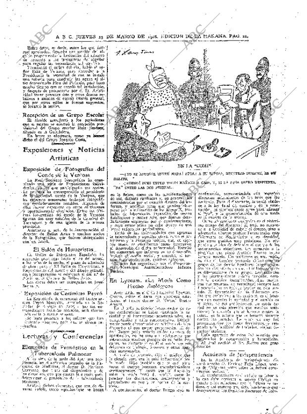 ABC MADRID 15-03-1928 página 21