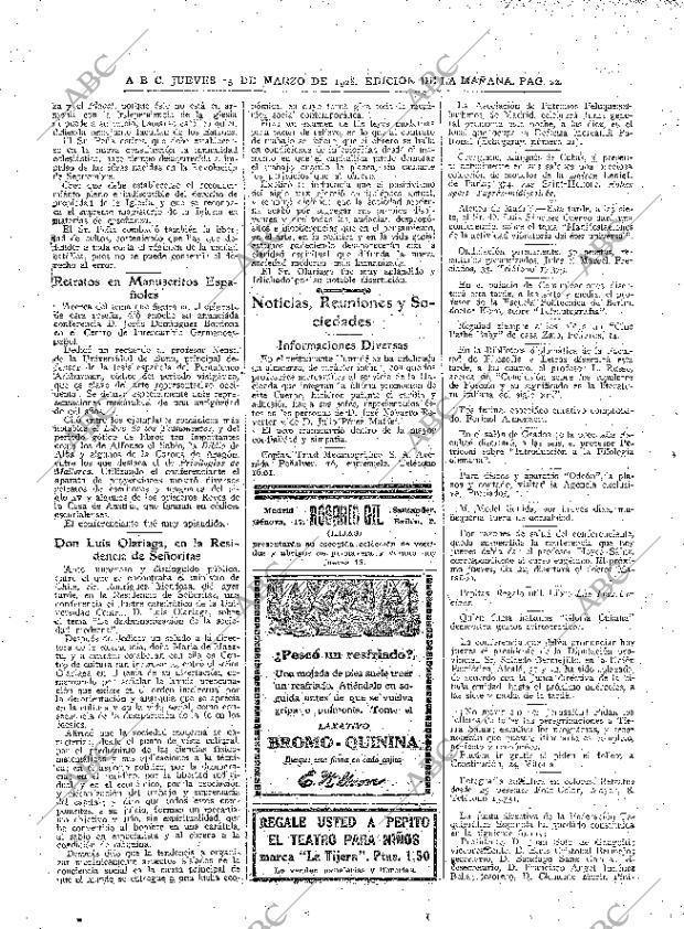 ABC MADRID 15-03-1928 página 22