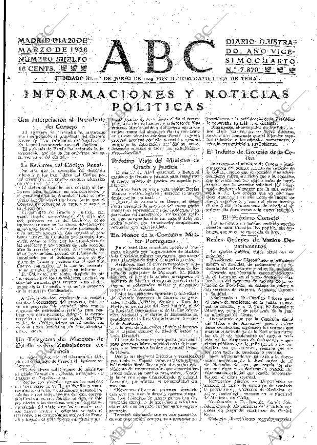 ABC MADRID 20-03-1928 página 15