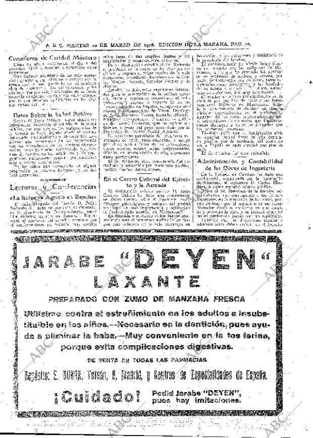 ABC MADRID 20-03-1928 página 20