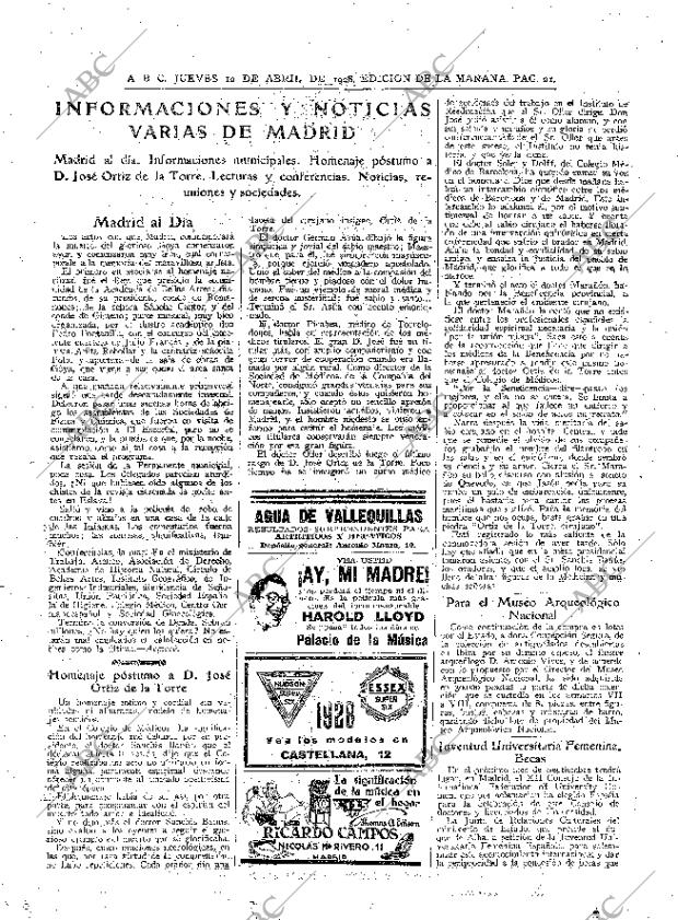 ABC MADRID 12-04-1928 página 21