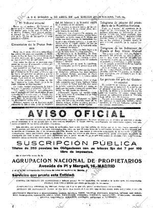 ABC MADRID 14-04-1928 página 18