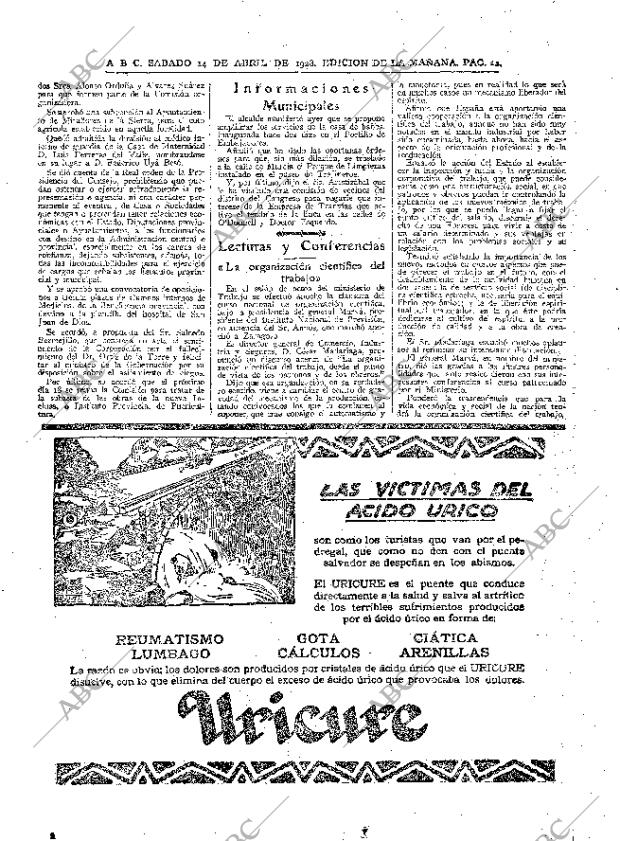 ABC MADRID 14-04-1928 página 22