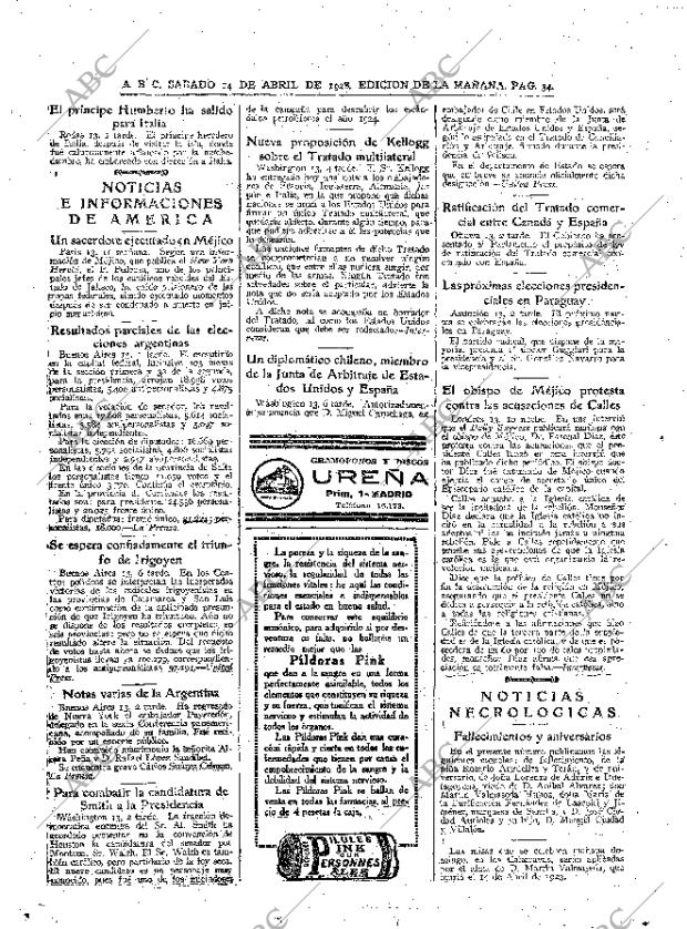 ABC MADRID 14-04-1928 página 34