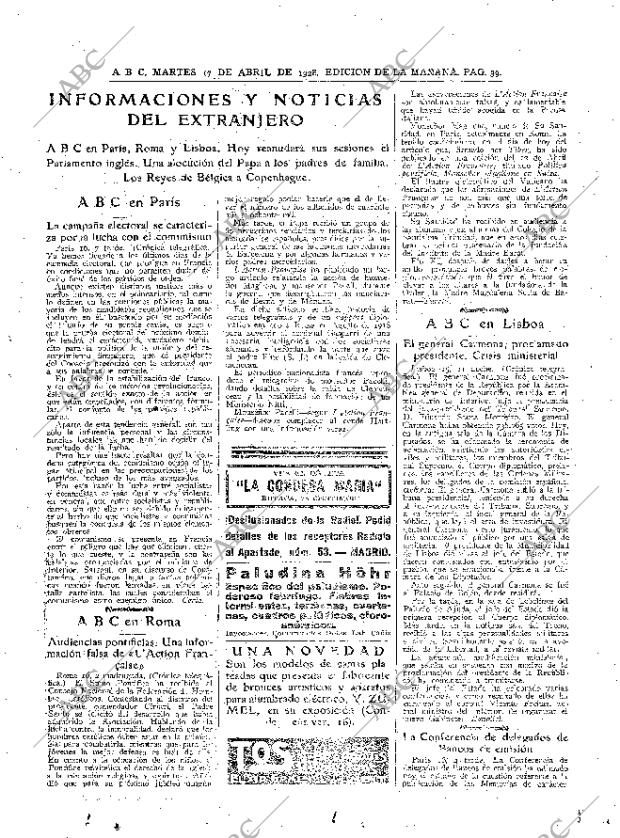 ABC MADRID 17-04-1928 página 39