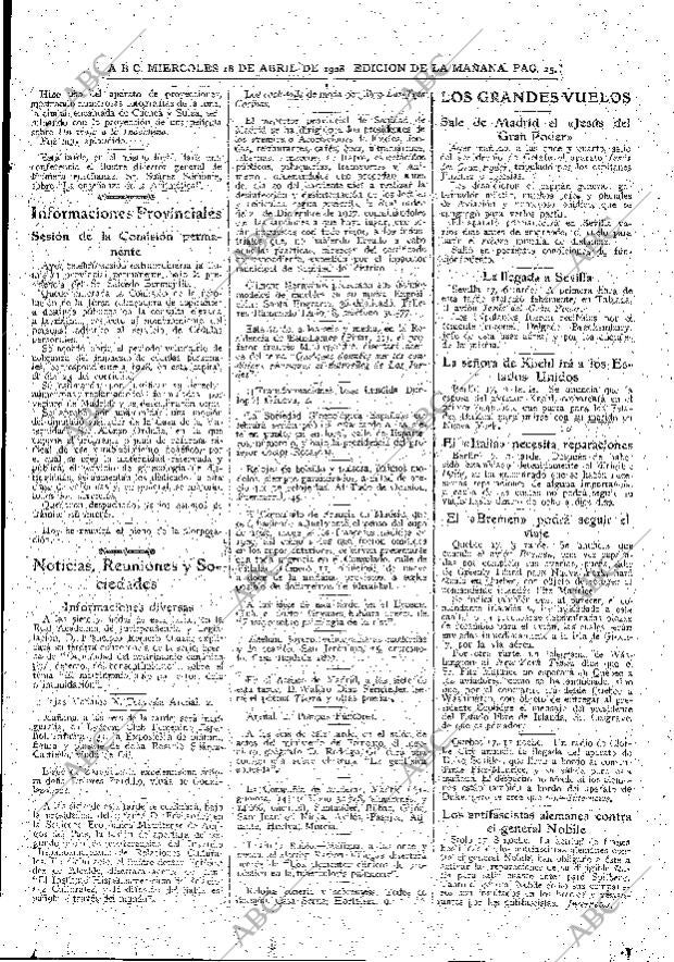 ABC MADRID 18-04-1928 página 25