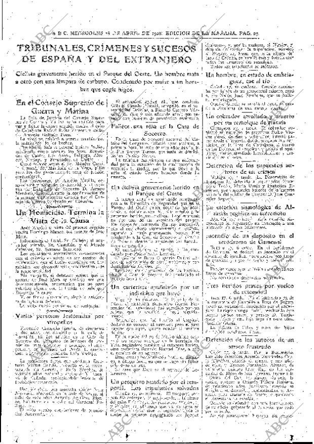 ABC MADRID 18-04-1928 página 27
