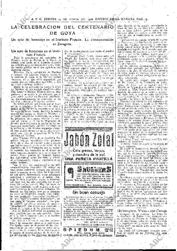 ABC MADRID 19-04-1928 página 19