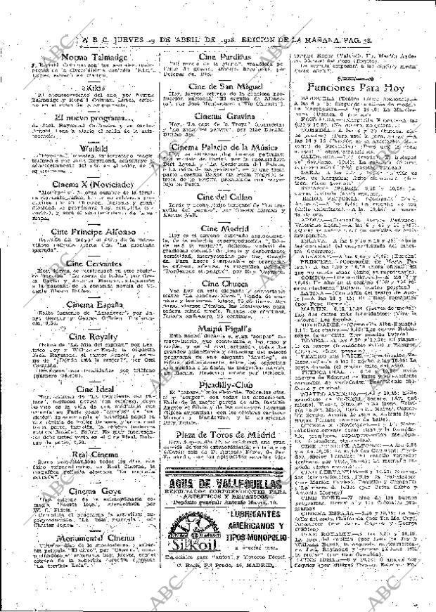 ABC MADRID 19-04-1928 página 38