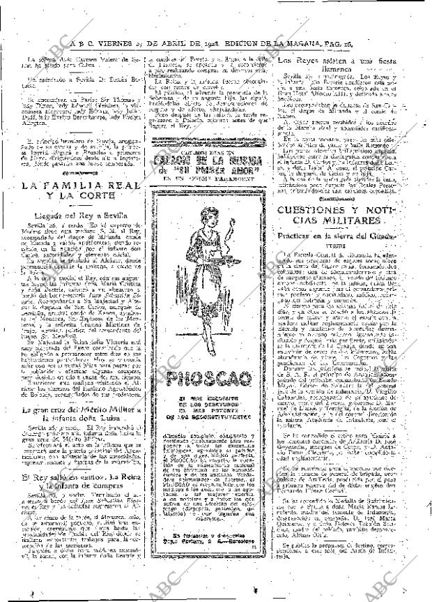 ABC MADRID 27-04-1928 página 16