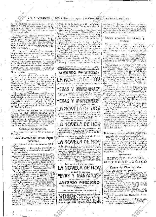 ABC MADRID 27-04-1928 página 18