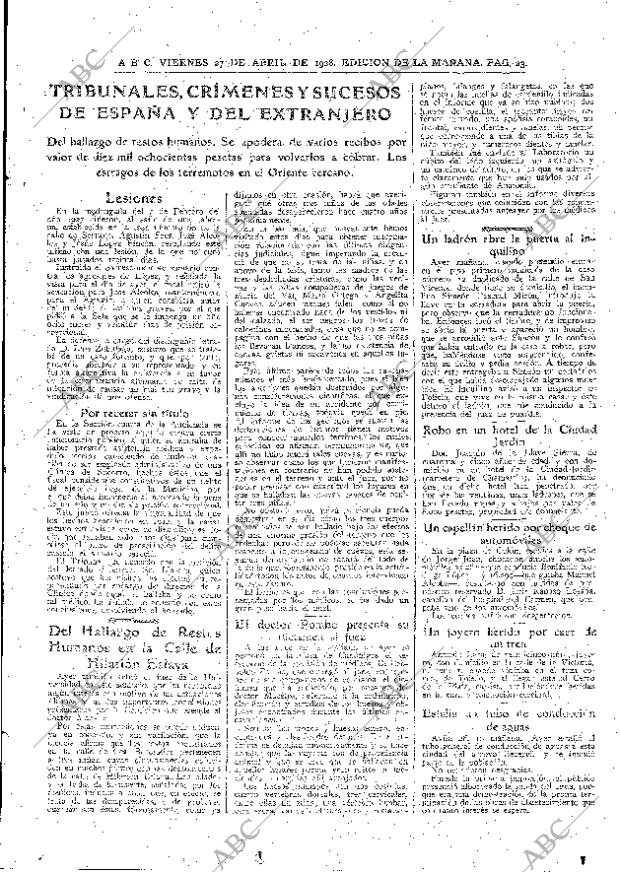 ABC MADRID 27-04-1928 página 23