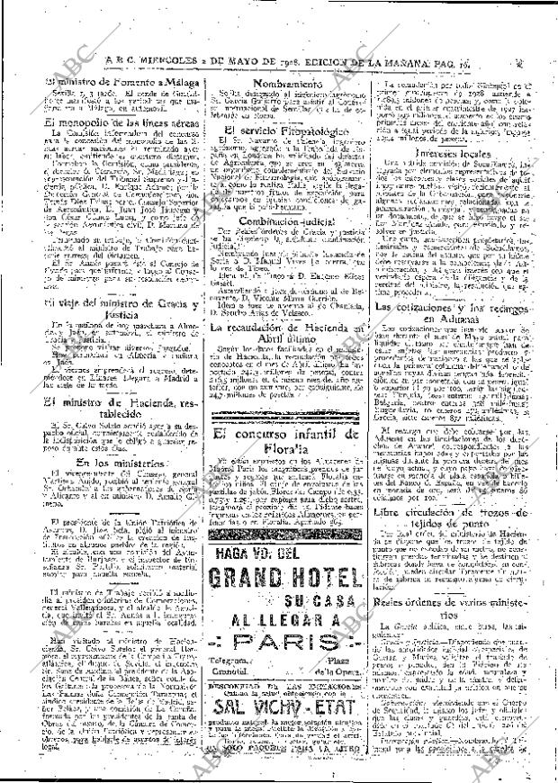 ABC MADRID 02-05-1928 página 16