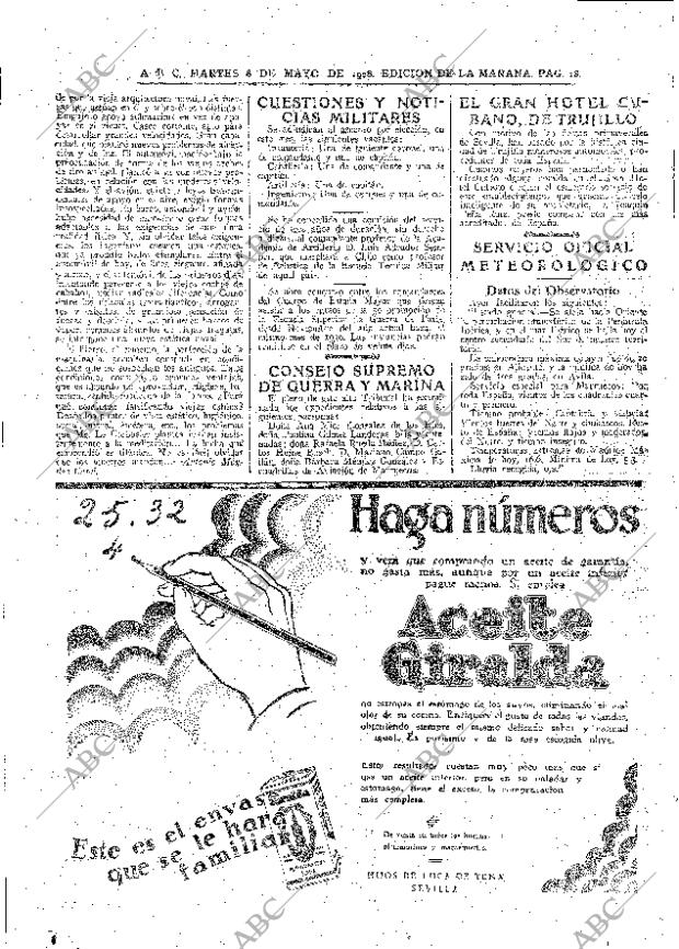 ABC MADRID 08-05-1928 página 18