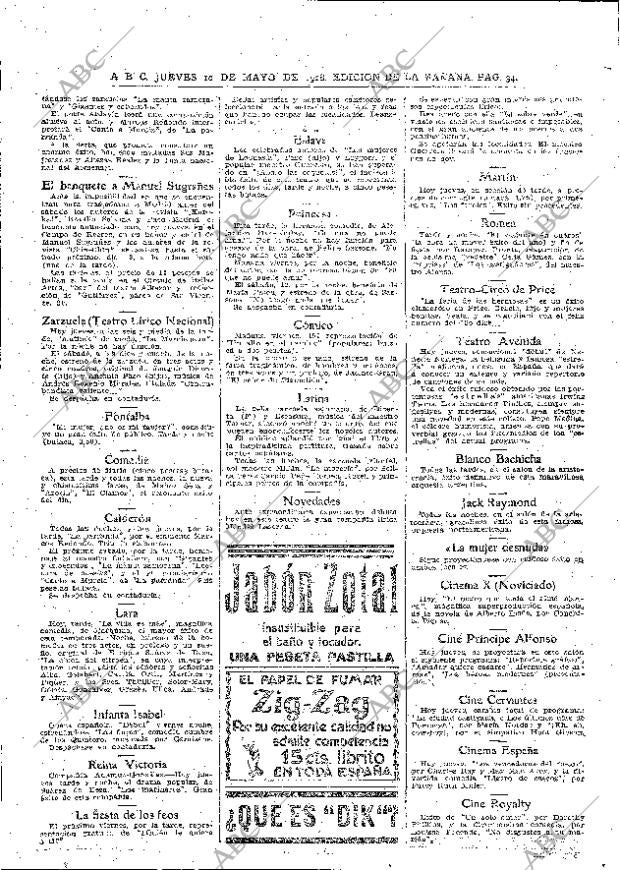 ABC MADRID 10-05-1928 página 26