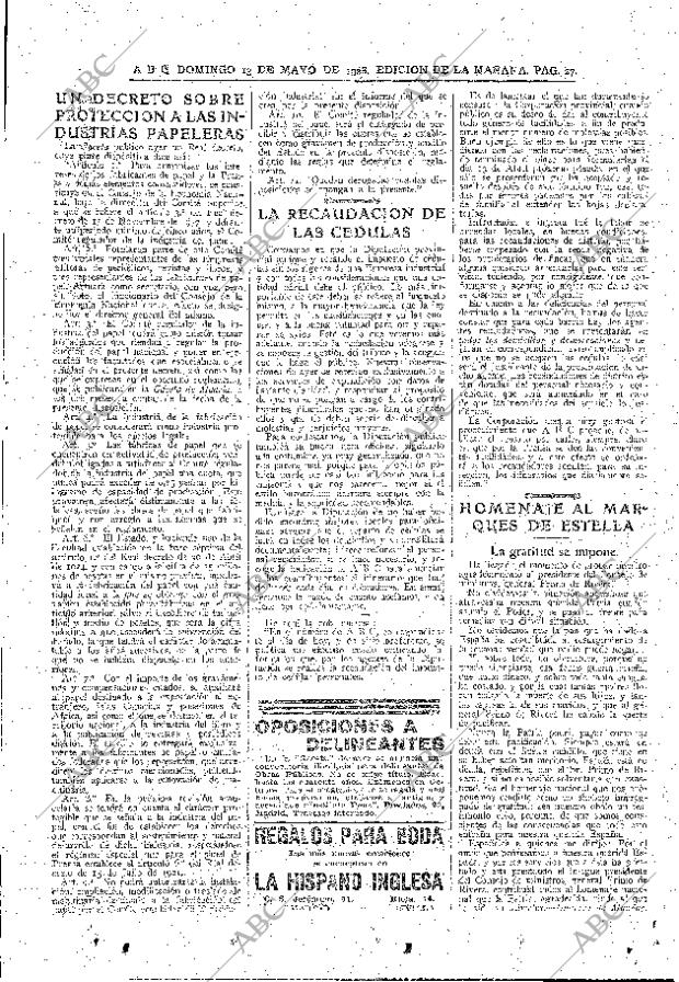 ABC MADRID 13-05-1928 página 27