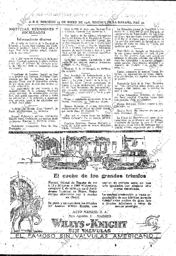 ABC MADRID 13-05-1928 página 32
