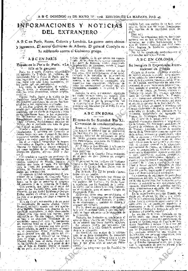 ABC MADRID 13-05-1928 página 45