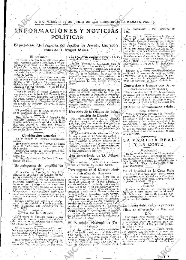 ABC MADRID 15-06-1928 página 19